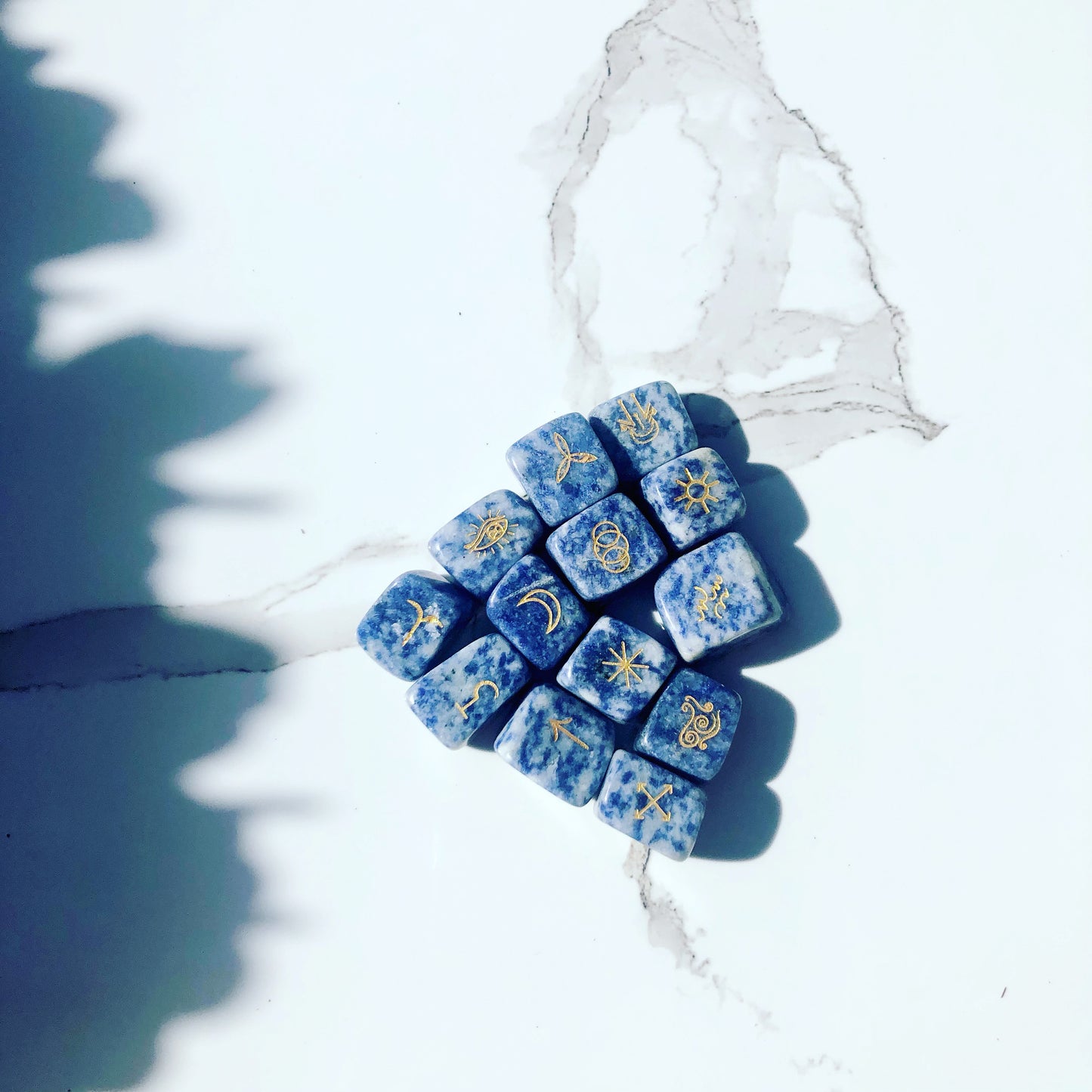 Blue Sodalite Witch Runes